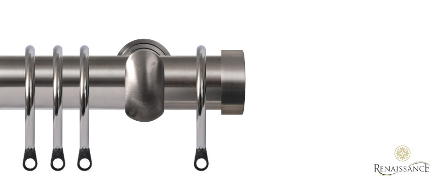 Contract 29mm End Cap Extendable Pole Set 120cm Stainless Steel