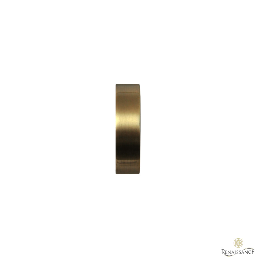 Contract 35mm End Cap Finial Antique Brass