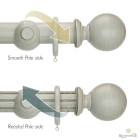 Duet Chateau Grey 50mm Complete Pole Set