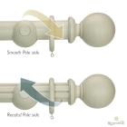 Duet Travertine 50mm Complete Pole Set