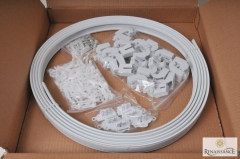 Jetrack 500cm Plastic Curtain Track kit White